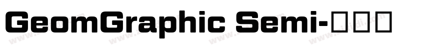GeomGraphic Semi字体转换